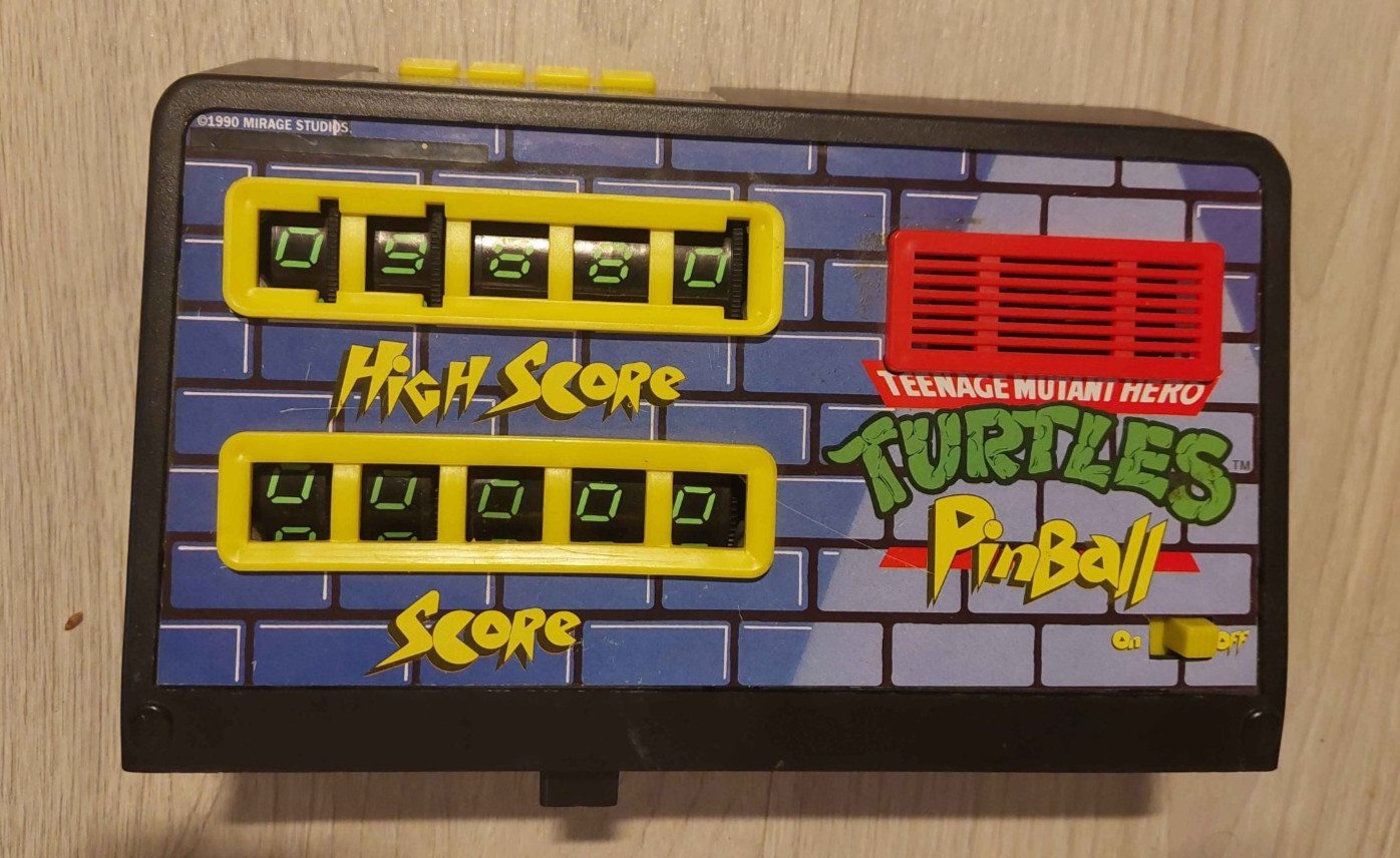 Raro telón de fondo de la máquina de pinball TMNT