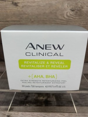 Avon Anew Clinical Revitalize & Reveal Extra Strength Retexturizing Peel 30 pads