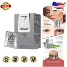 Zocuwipe Eyelid Wipes 40ct Natural Okra Complex Blepharitis Treatment
