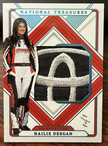 2025 National Treasures NASCAR Hailie Deegan Platinum Silhouettes Patch 1/1