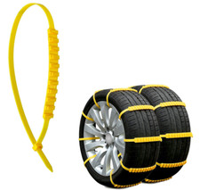 10 Pcs Universal Snow Tire Chain For Car Truck Suv Anti-skid Emergency Weather