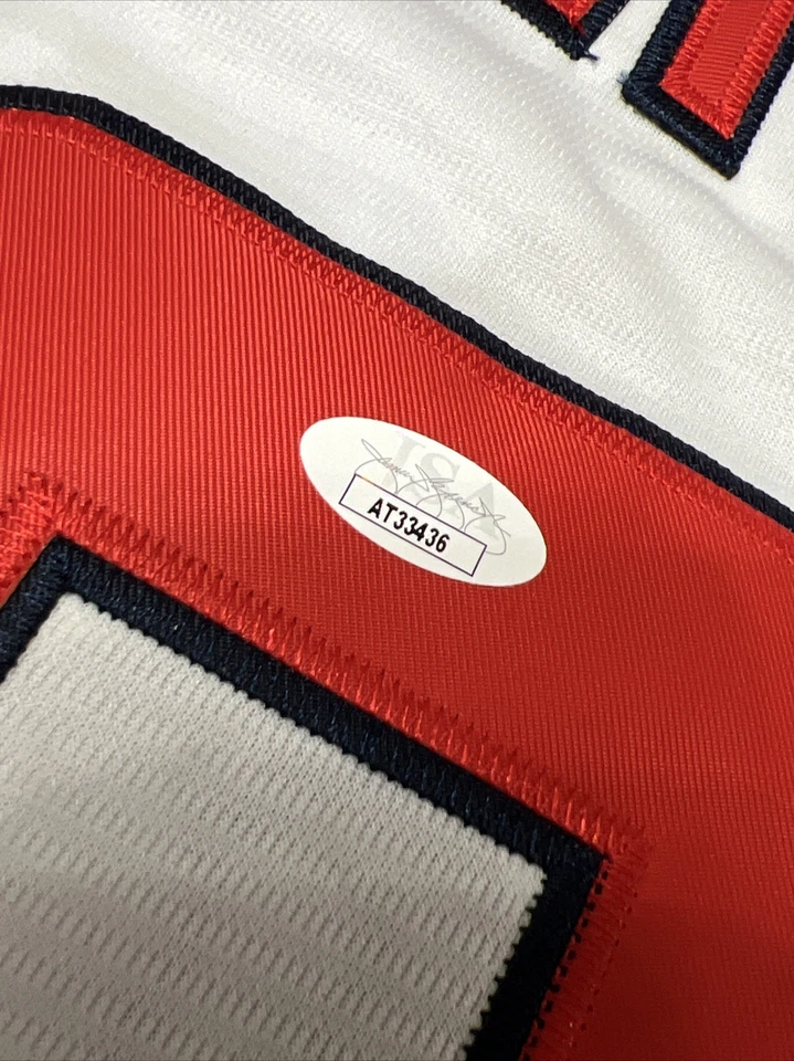 Camiseta firmada por Hunter Renfroe de los Angeles Angels con certificado de autenticidad JSA autografiada Foto 4 de 4