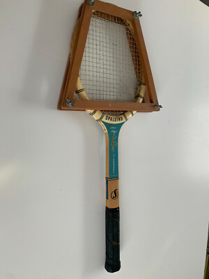 Raquette de tennis en bois vintage Spalding Doris Hart