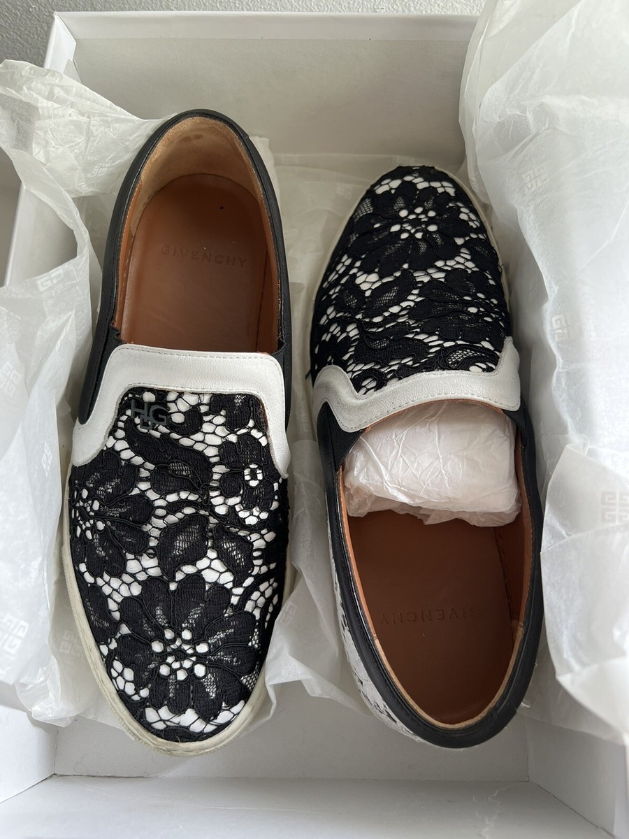 Givenchy Lace Slip On Sneakers Size 36 | eBay