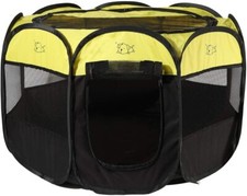 Portable Foldable Pet Playpen, Pet Tent with Carrying Case
