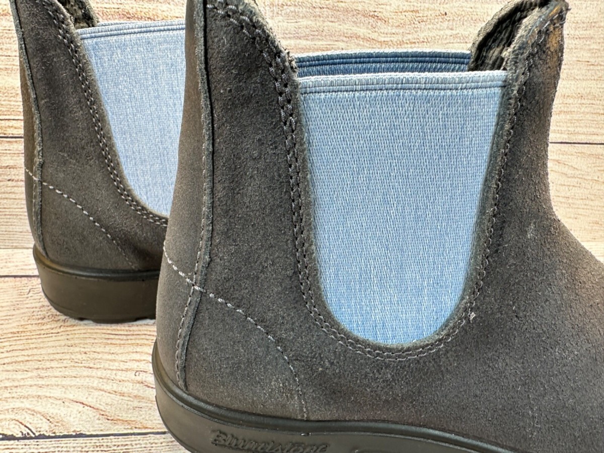Blundstone Unisex Steel Grey Elastic Sided Suede Boot Size 5.5M