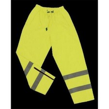 2W 739C-E M Class E Level 2 HIGH VIZ RAIN PANTS - Lime Medium