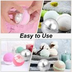 2/10set Round Sphere Cake Tins Football 3D Cake Tennis Basketball Bath Bomb Mold