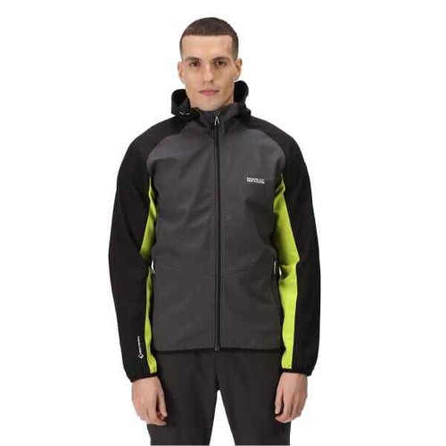 Regatta Arec III Mens Stretch Water Repellent Hooded Softshell Jacket RRP £70 - Picture 4 of 23