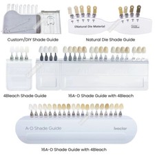 Dental A-D Shade Guide Bleach Teeth Natural Die Porcelain Custom Ivoclar Type