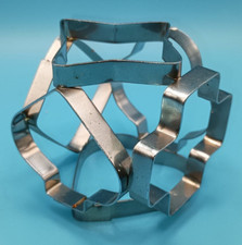 Six Sided Cookie Cutter Chrome Plated Star He...