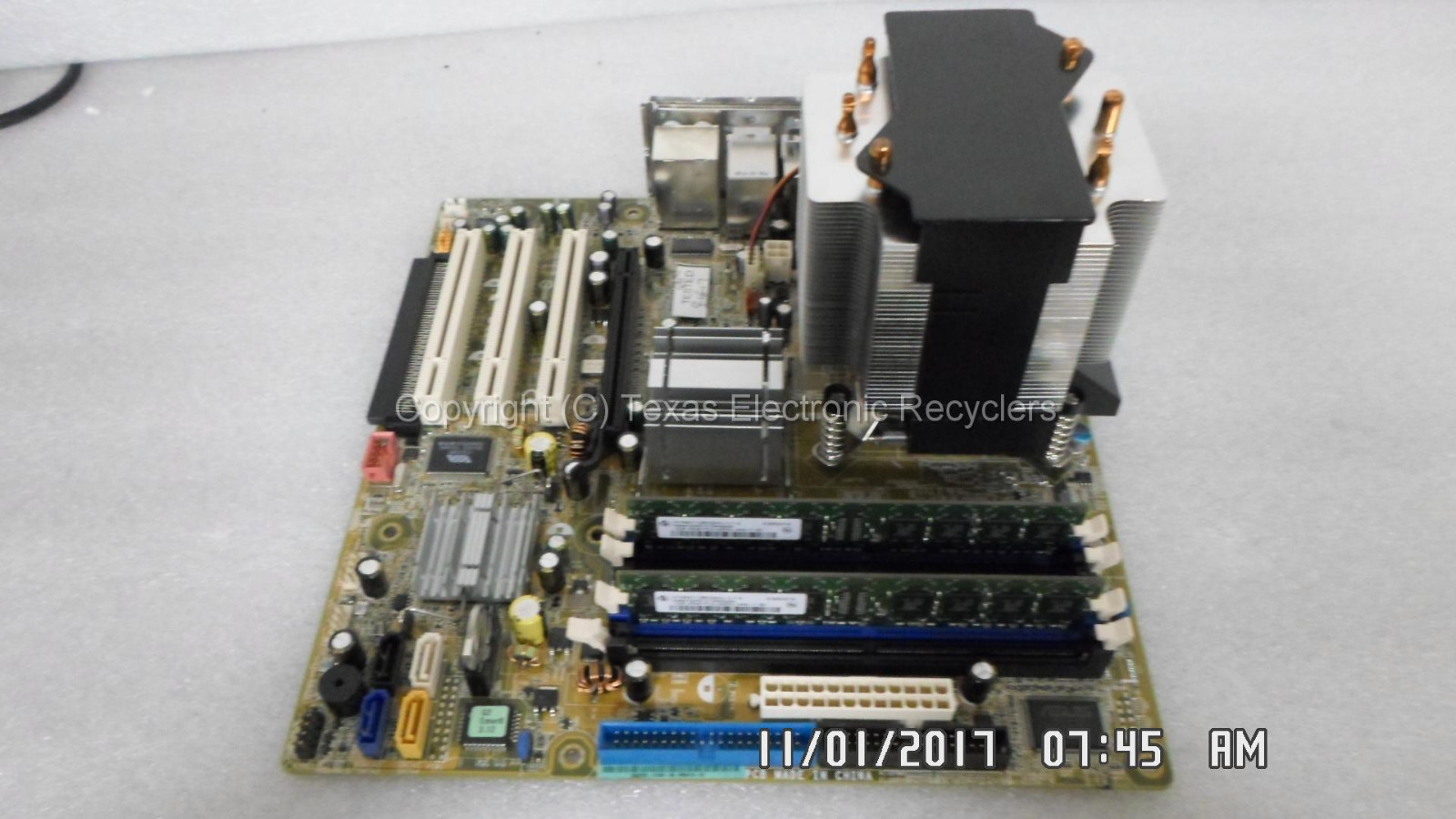 HP ASUS 51884380 P5LPLE Motherboard w/ 2GB RAM I/O Panel Heatsink