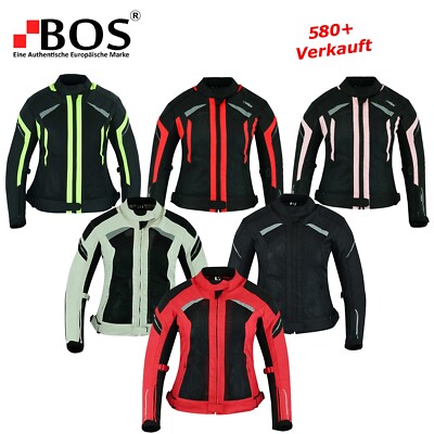 Damen Motorradjacke Jacke Motorrad Textil Gr Protektoren Sommer