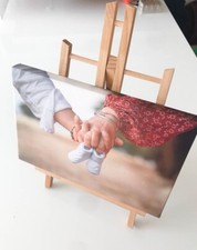 Cavalletto pittorico legno inclinabile, x pittura Compatto Pratico Esposizioni