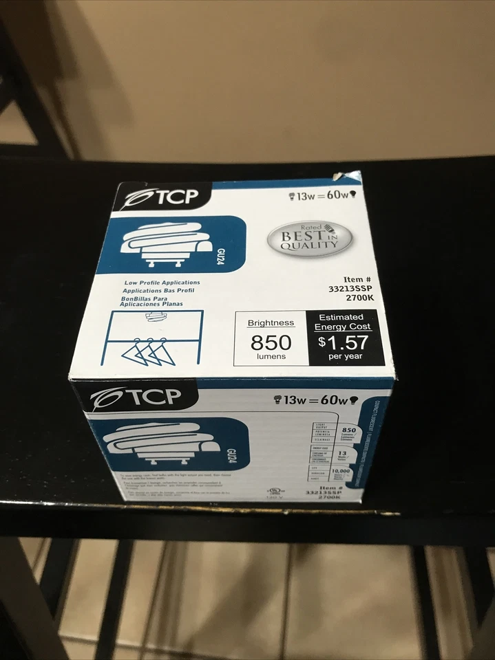 TCP Bulb (33213SSP) 13W - 120V - 850 Lumens - 10,000 Hours - GU24 (NEW) - Image 4 of 4