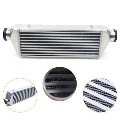 Universal Intercooler 27'' x 7'' x 4'' Aluminum, 3'' Inlet/Outlet, 500 HP Rating