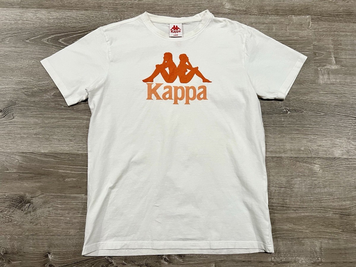 Y2K Kappa Brand Soccer White Shirt Size Large 90's | eBay