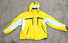 Columbia Mens Jacket Yellow Color 2 in 1 Fleece Lined with hood large
