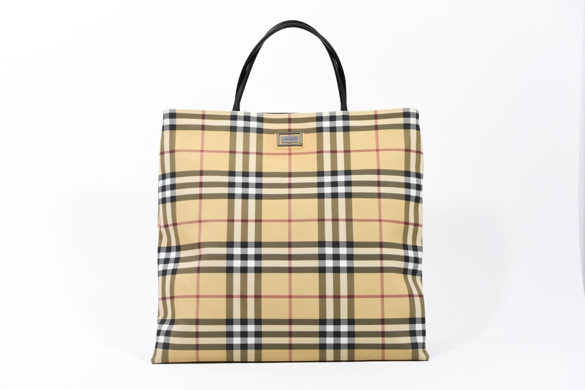 Burberry Haymarket Check Coated Canvas Pochette Bag Plaid‎ Nova Check REGAL BURBERRY SIGNATURE HAYMARKET NOVA CHECK POCHETTE! | eBay main image 4