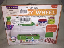 Made By Me Premium Pottery Wheel by Horizon Group USA includes 14 Design Tools 