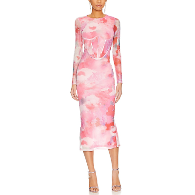 knee length dresses for ladies Premium Pink Bardot Midi Dress – Kirsty's Kloset