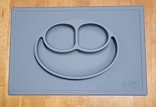 EZPZ Happy Mat Infant Baby Toddler GRAY 3 Compartments