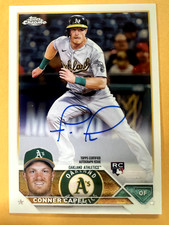 2023 Topps Chrome Baseball Rookie On Card Auto #RA-CCL Oakland - CONNER CAPEL RC