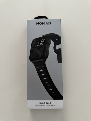 Premium Nomad Armband für Apple Watch 41mm/ 40mm Schwarz hochwertig