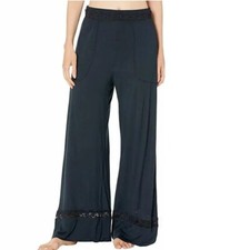 Free People Pants Maddie Sleep Pants Women's Black Bottoms Medium M NWT