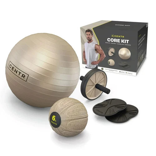 Home Workout for Abs, Core Kit, 4 Piece Set by Chris Hemsworth Centr brand