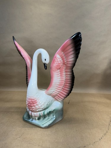 Vintage années 50 Mid-Century Lane & Co Swan Bird Planter Van Nuys California P-73 - Photo 2/10