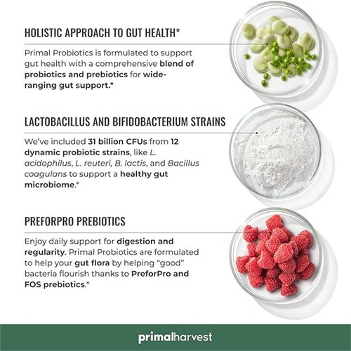 Primal Harvest PREbiotika und PRObiotika, 30 Kapseln für die Darmgesundheit - Bild 6 von 7