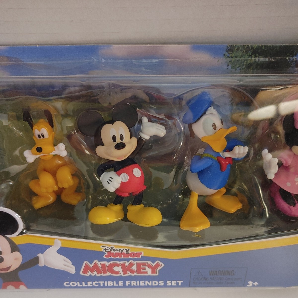 Mickey and Friends Mini Figures 5 Pack - Toy Bundle with 5 Cupcake Topper Figurines Including Mickey, Minnie, and More Plus Mickey Stickers and More