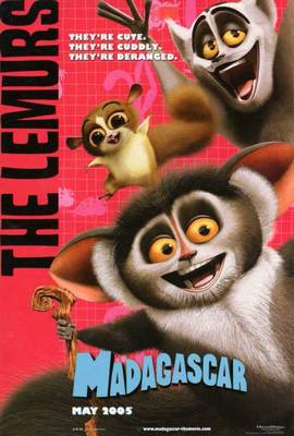 MADAGASCAR Movie POSTER 27x40 Ben Stiller Chris Rock David Schwimmer Jada