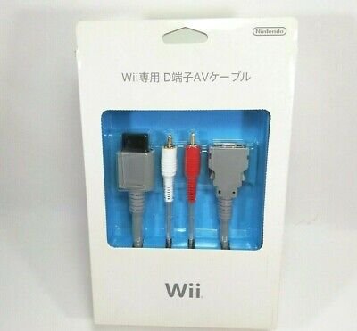 Nintendo Oficial Wii D Terminal Hd Audio Video Cable Rvl 012 Gamecube Japon Ebay