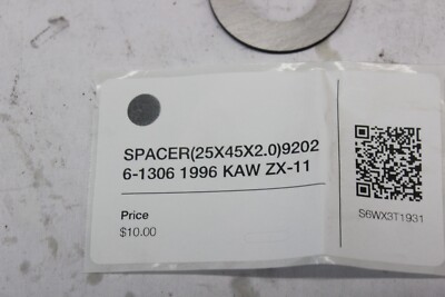 SPACER (25X45X2.0) 92026-1306 1996 KAW ZX-11 | eBay