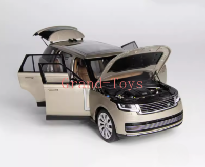 LCD 1:18 Gold 2022 Range Rover SV SUV Sports Model Diecast Collect