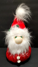 Vtg 1960s Christmas Plush Santa Head Gnome 14" Tall Custom Made by Gail Prugh