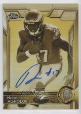 2015 Topps Chrome Rookies Gold Sepia Refractor 6/50 Nelson Agholor #146 Auto 0v0