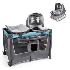 Pack and Play with Bassinet, 4-in-1 Baby Playard with Changing Table Remova...