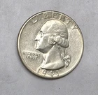 1941-D Washington Quarter Double Die Reverse (Ddr). Almost Uncirculated Cond.