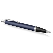Parker IM Ballpoint Pen   Matte Blue   Medium Point Blue Ink   Gift Box