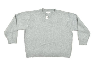 NEW Banana Republic Sweater XXL Gray Metallic Sparkle Long Sleeve Cotton Blend