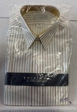 Vintage Editions By Van Heusen Dress Shirt New In Plastic 14 1/2 32/33 Striped