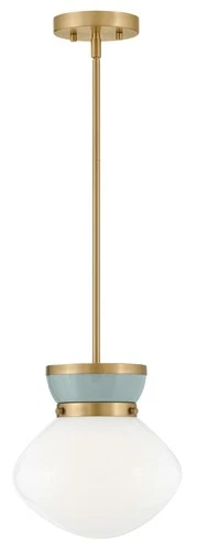 Lark 83607 Lucy 10"W Mini Pendant - Lacquered Brass / Black - Picture 3 of 7
