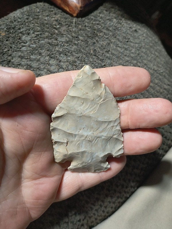 Authentic Missouri Afton Pentagonal Knife Point Indian Arrowhead Artifact