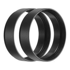 2Pcs 10mm M42 Lens Adapter Ring Extension Tube for Camera and Eyepiece, Black