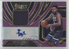 2019-20 Panini Select Rookie Jersey Purple Prizm 35/99 Jaylen Nowell Auto xl7
