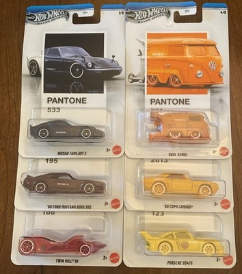 NEW 2026 Hot Wheels Silver Series Pantone Full set of 6 with the chase yellow 
