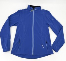 Brooks Jacket Womens Blue Running Shelter Technology Zip Pockets Active Workout